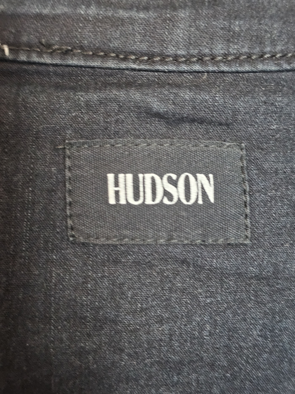 Hudson Jeans Jouniors Black Denim Moto Jacket with Zip Details - Picture 4 of 6